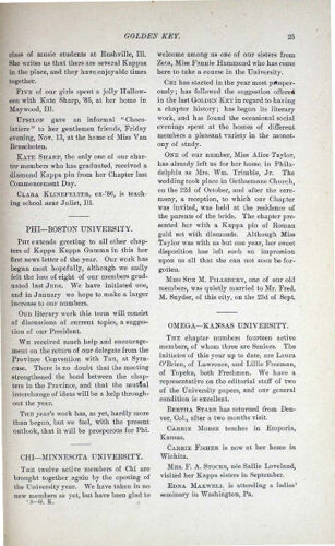 Chapter Letters: Chi - Minnesota University, December 1885 (image)